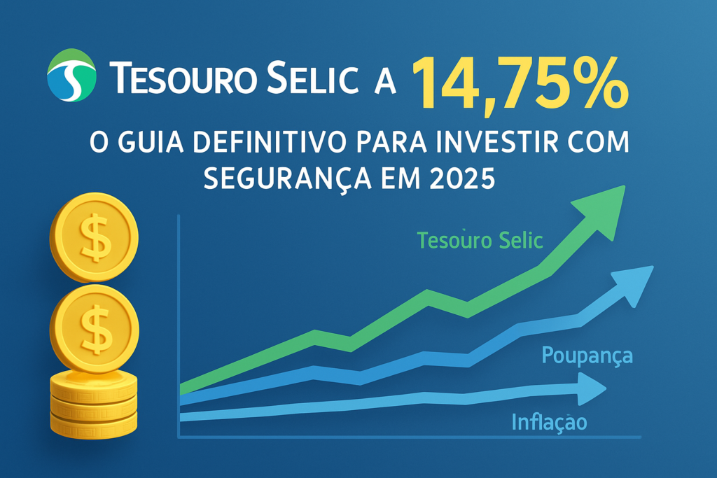 📈 Selic a 14,75%: oportunidade ou armadilha para seu dinheiro? Depois de perder dinheiro com investimentos "da moda", descobri que o Tesouro Selic pode ser uma excelente opção em 2025 - mas NÃO para todos os perfis.