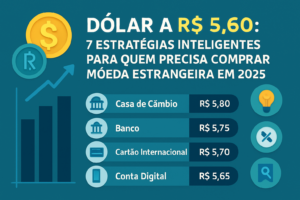 Dólar a R$ 5,60: 7 Estratégias Inteligentes para Quem Precisa Comprar Moeda Estrangeira em 2025